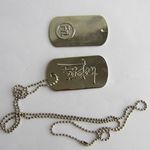 embossed dog tag