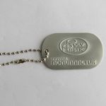 embossed dog tag