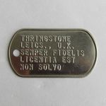 USA authentic dog tag